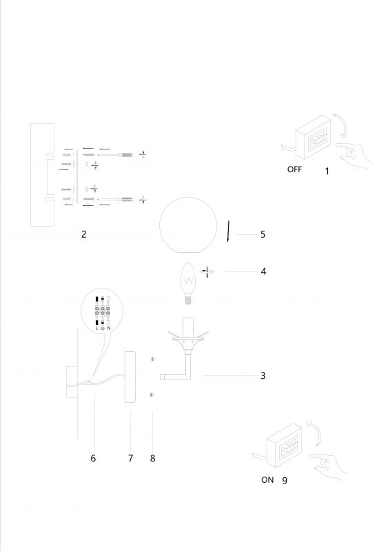 Бра Arte Lamp MARCO A2703AP-1SG