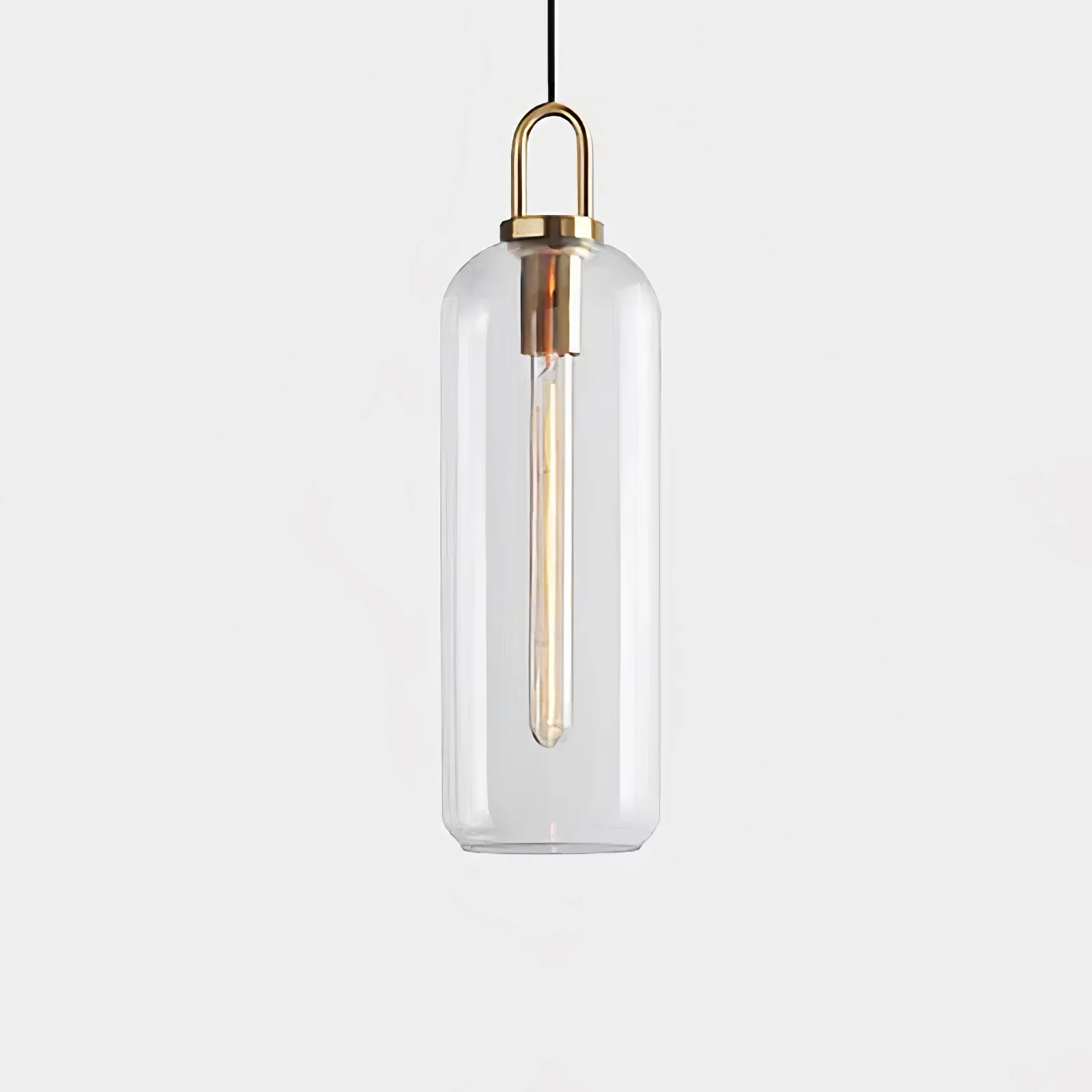 Подвесной светильник Glass Pendant Swag - ∅25см х 34см, прозрачное стекло
