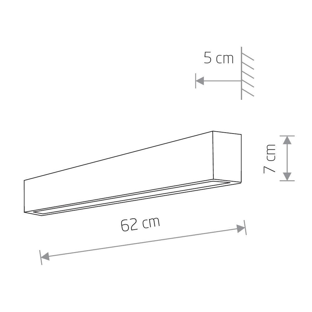 Настенный светильник Nowodvorski Straight Wall LED S 3000K 11W 7562