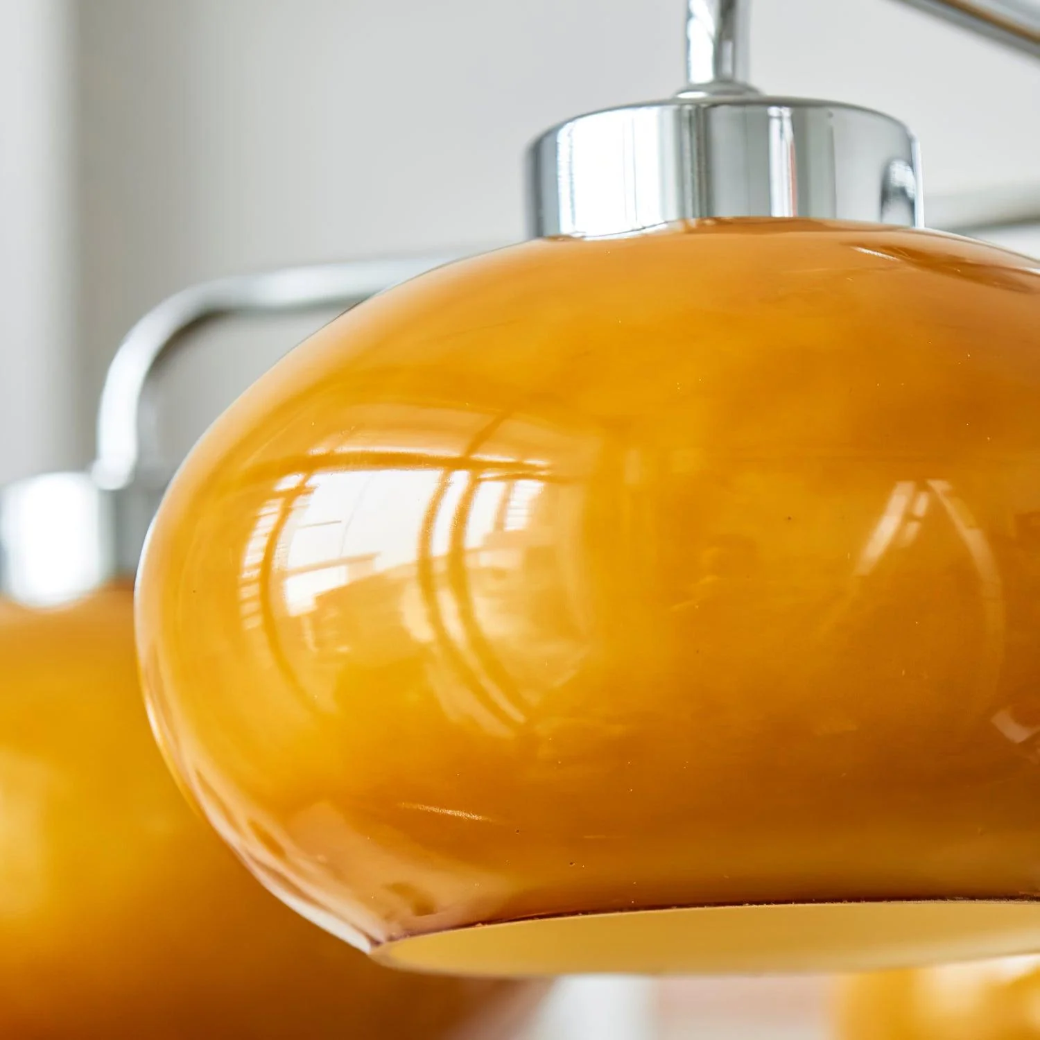 Люстра Oval Persimmon - 8 плафонов ∅85см x 15см, хром, белый
