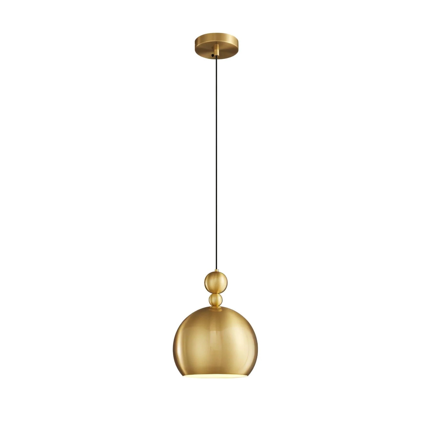 Подвесной светильник Palla Brass - ∅18см x 23см, черный