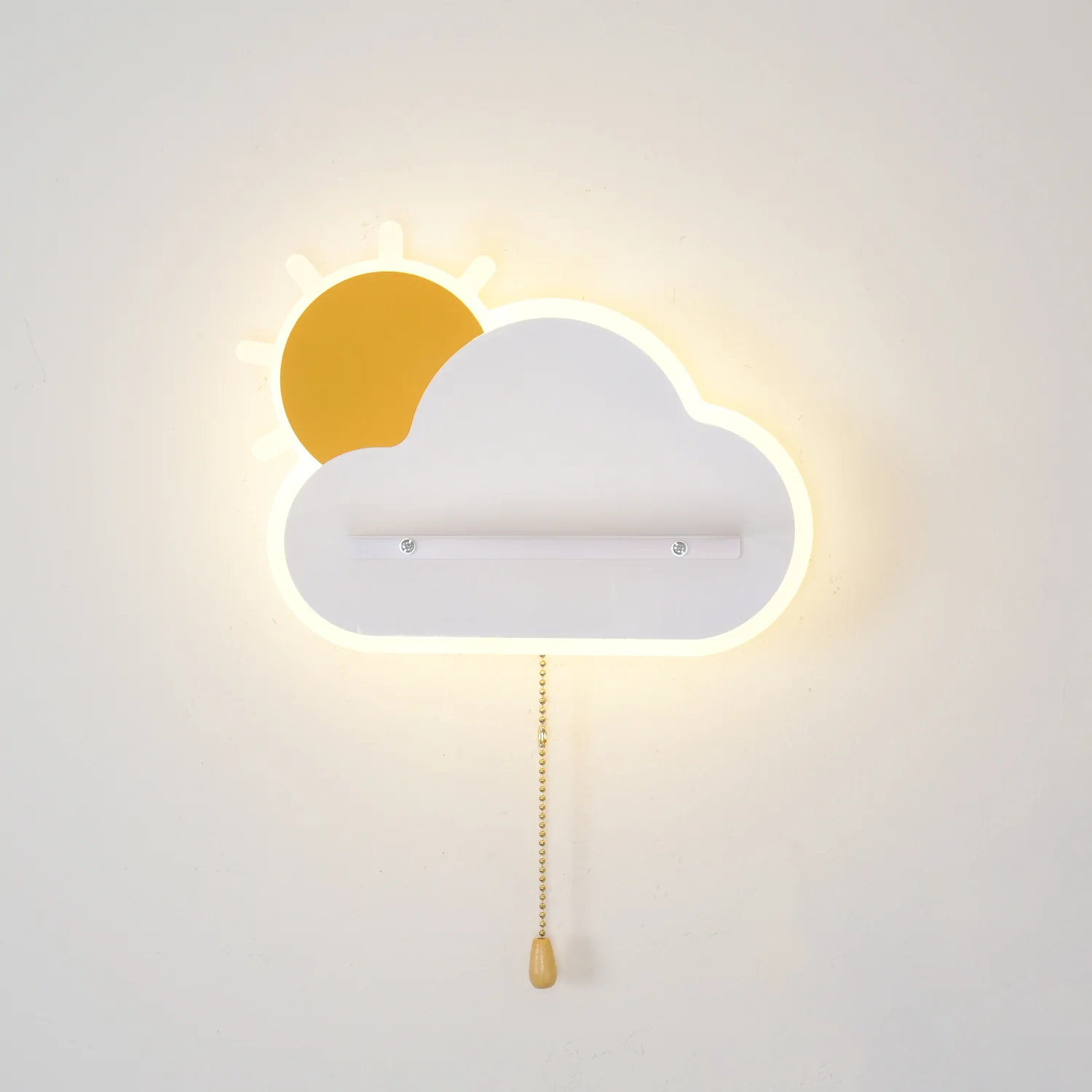 Настенный светильник Dreamier Cloud - ∅27см x 15см, розовый, теплый свет