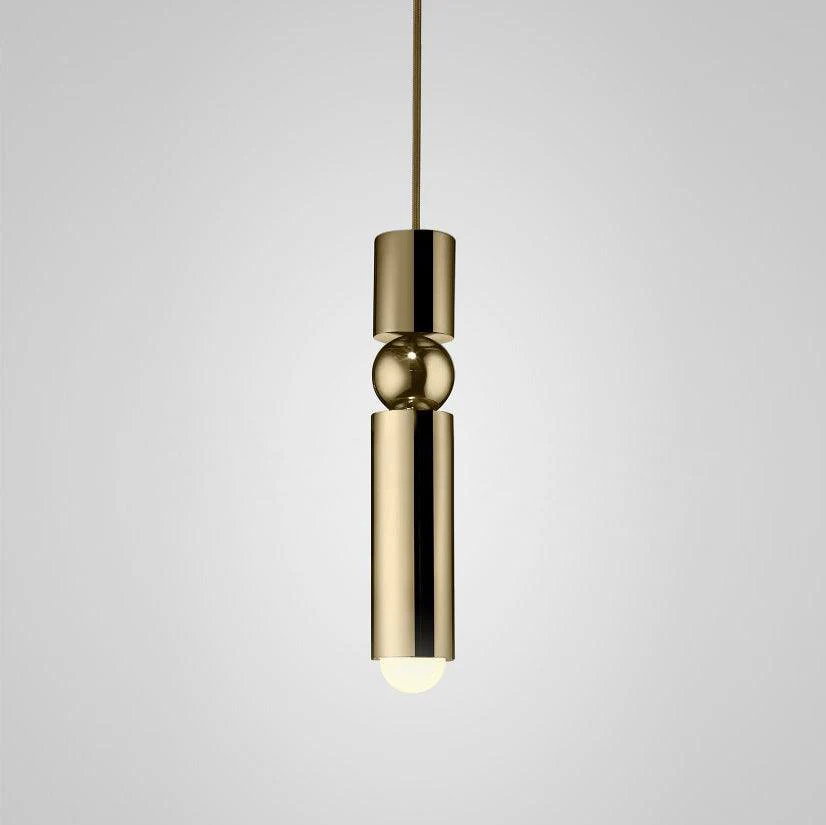 Подвесной светильник Fulcrum - ∅6см x 30см, черный