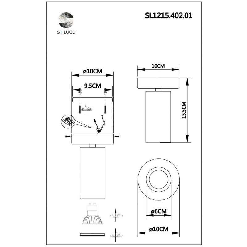 Светильник потолочный ST Luce TALIA SL1215.402.01
