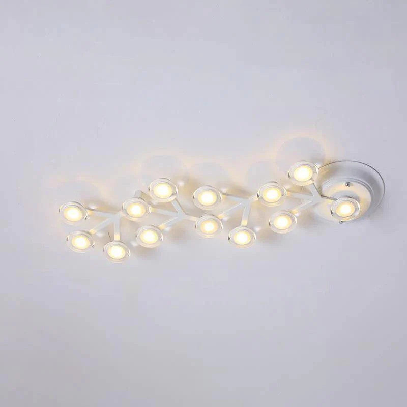 Потолочный светильник LED Net - 37 источников света 145см x 73см, черный, холодный свет