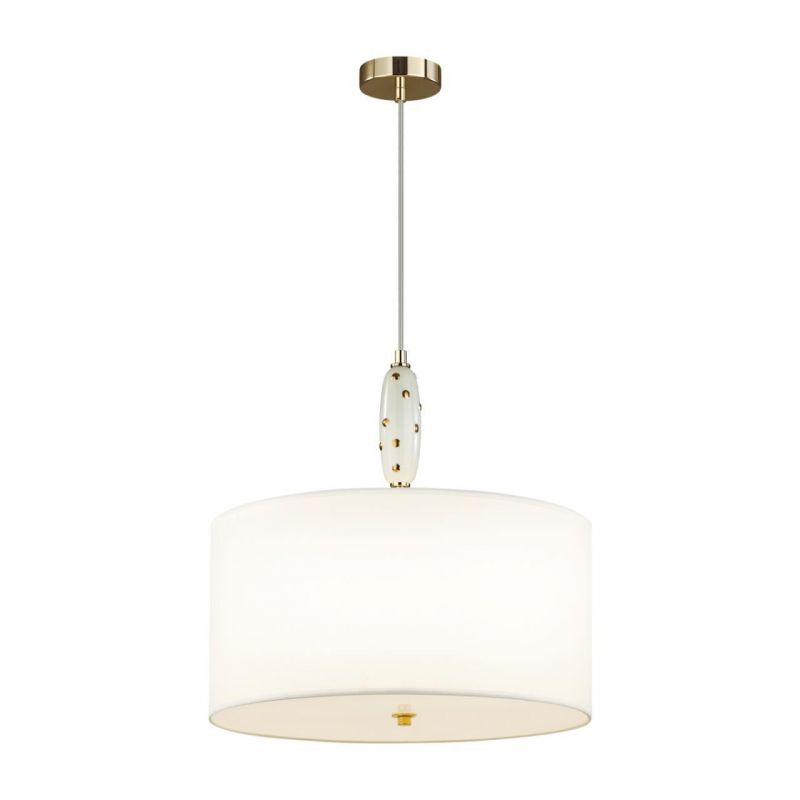 Люстра Odeon Light MODERN ODL_EX24 43 POLLEN золотой/молочный/белый/металл/керамика/ткань E14 5*40W  5423/5