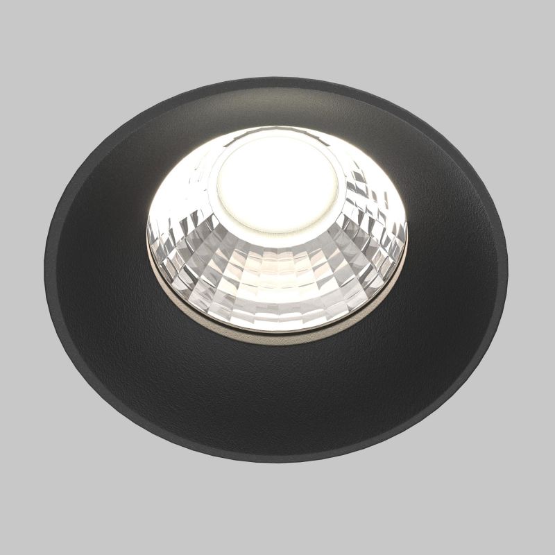 Встраиваемый светильник Maytoni Technical Round DL058-12W4K-TRS-B
