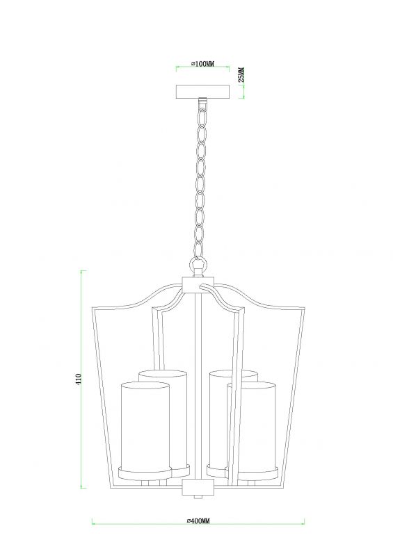 Подвесная люстра Arte Lamp NUVOLA A7017SP-4BK