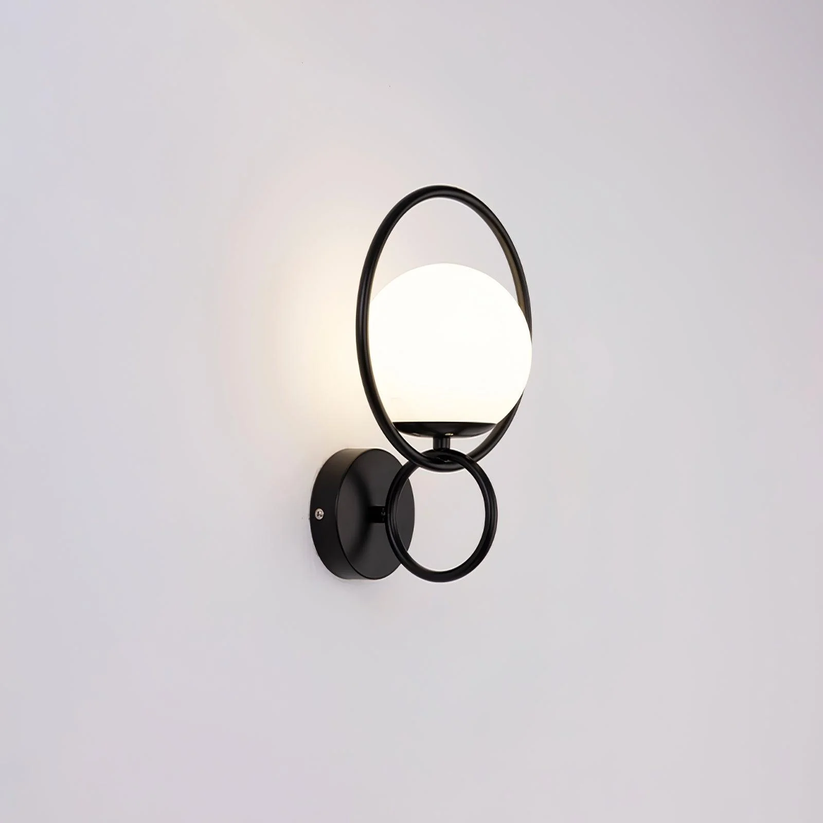 Настенный светильник Circle Global - ∅23см x 35см, золотой