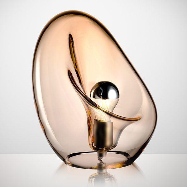 Подвесной светильник Suspended Water Drop - ∅30см x 150см, коньячный