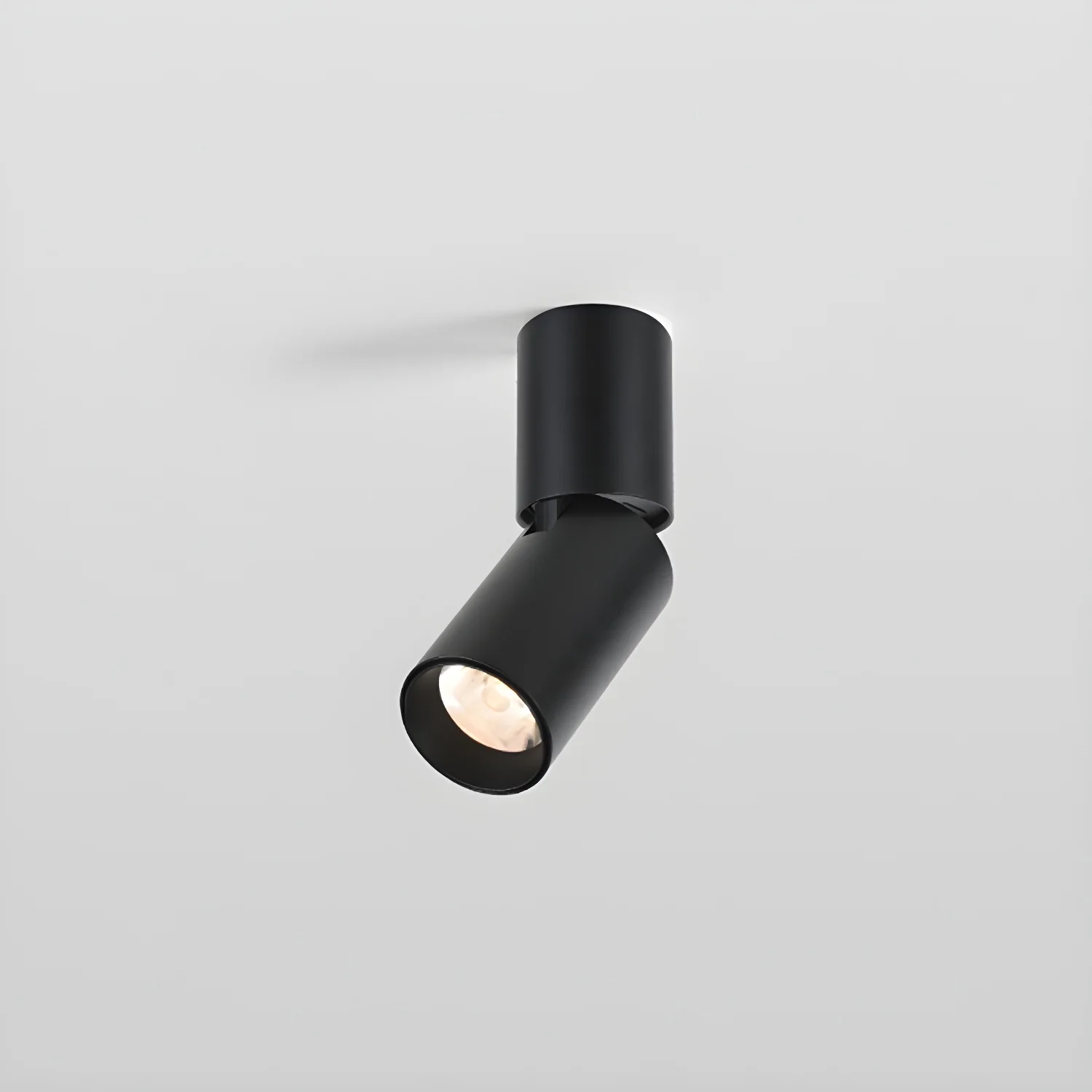 Потолочный светильник Julian Adjustable Surface - ∅5см x 40см, черный, теплый свет