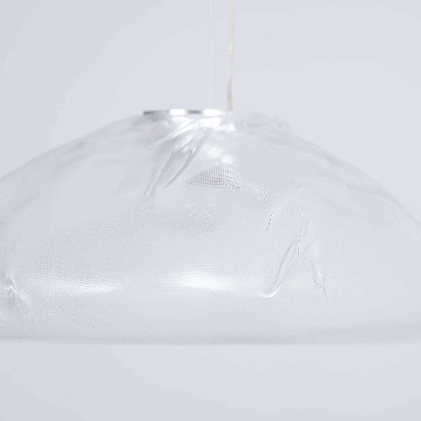 Подвесной светильник Blown Glass Mesh - 20 подвесов, круглое крепление, ∅20см, белый, стекло