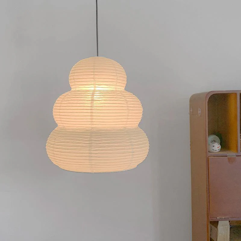 Подвесной светильник Rice Paper 24N - ∅40см x 50см, белый
