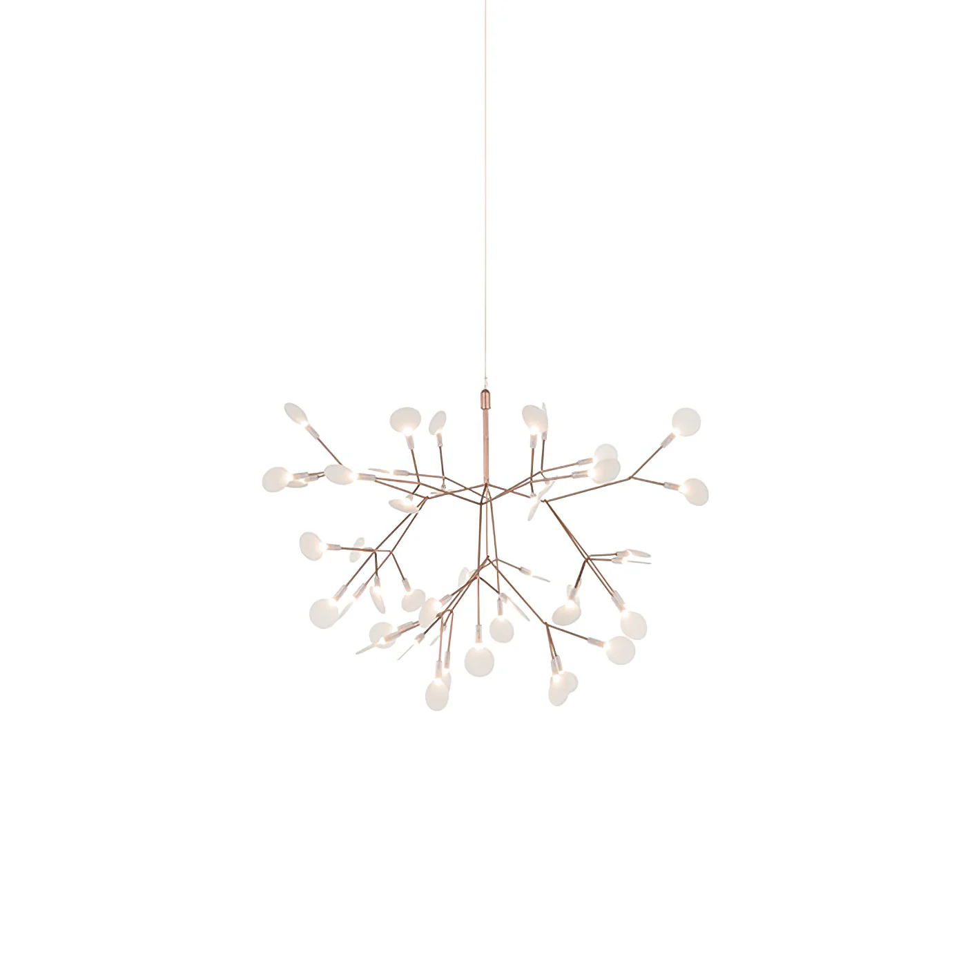 Люстра Rose Gold Firefly LED - 81 источник света ∅100см x 40см, розовое золото, холодный свет
