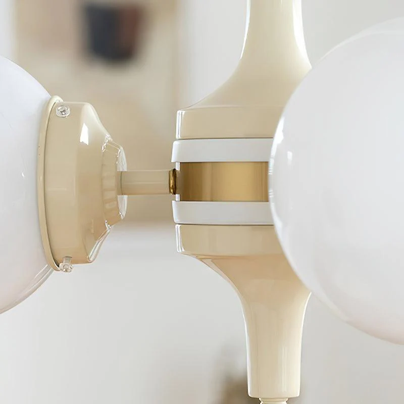 Люстра Cream Ball - 3 плафона ∅50см x 25см, бежевый, красный