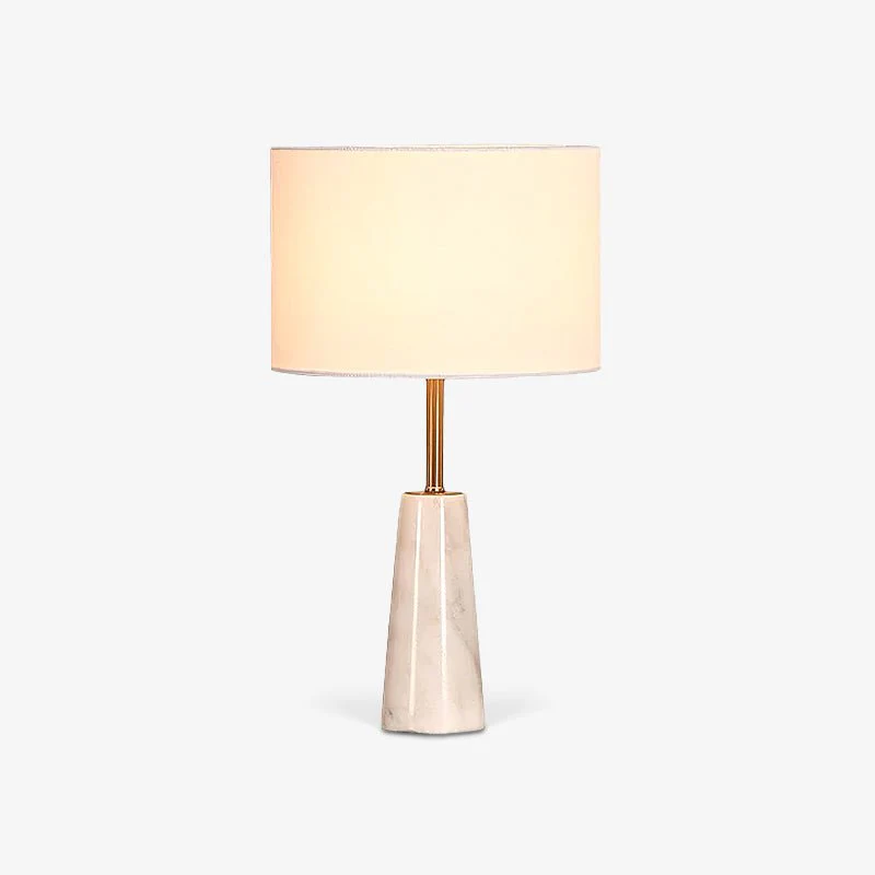 Norrington Table Lamp - ∅ 11″ x H 18.8″/ Dia 28cm x H 48cm / Gold & White Marble / AU plug