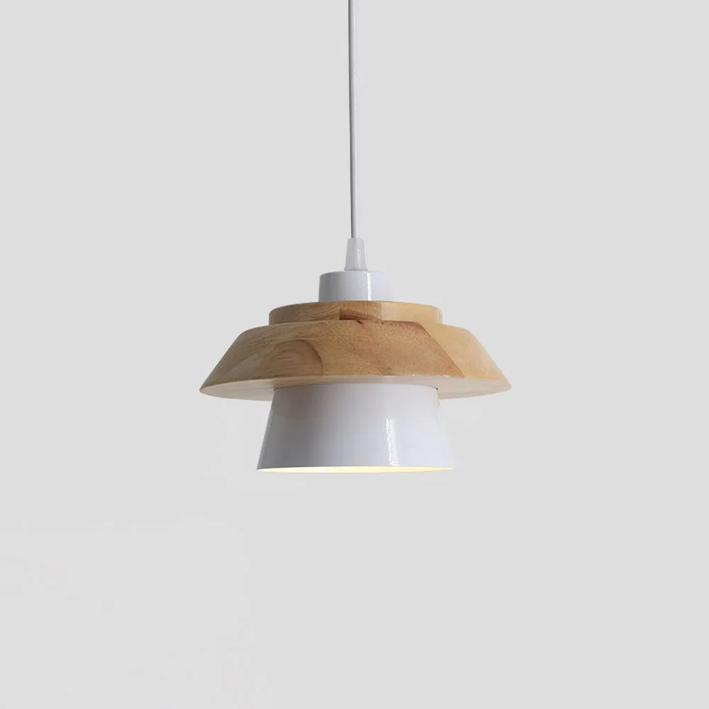 Подвесной светильник Stone Wood - ∅19см х 13см, черный