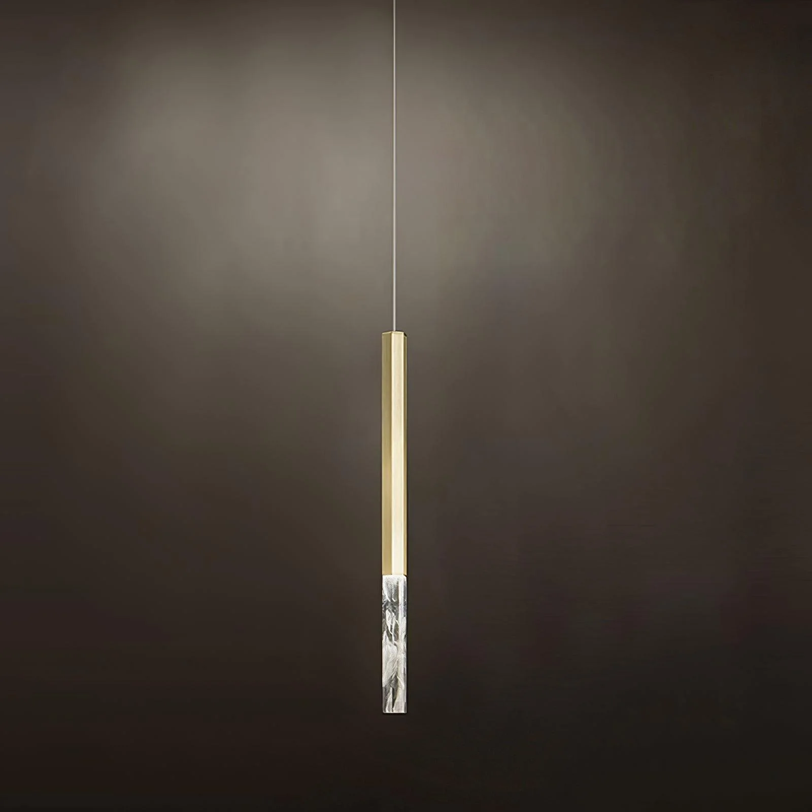 Подвесной светильник Shine Vertical Plumage Suspension - 5 плафонов ∅30см x 200см, черный, теплый свет