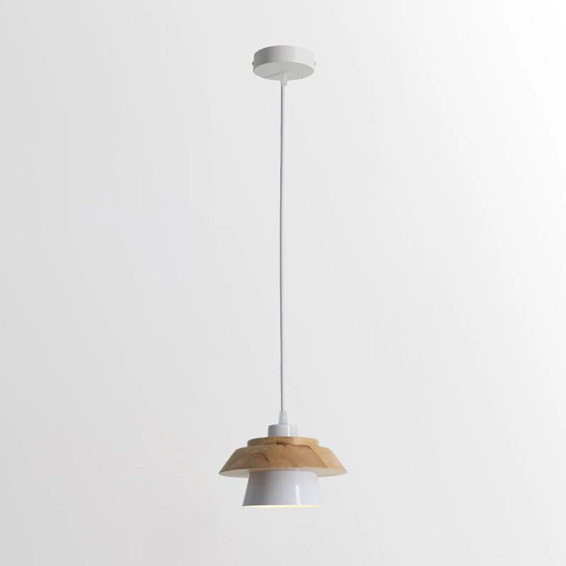 Подвесной светильник Stone Wood - ∅19см х 13см, черный