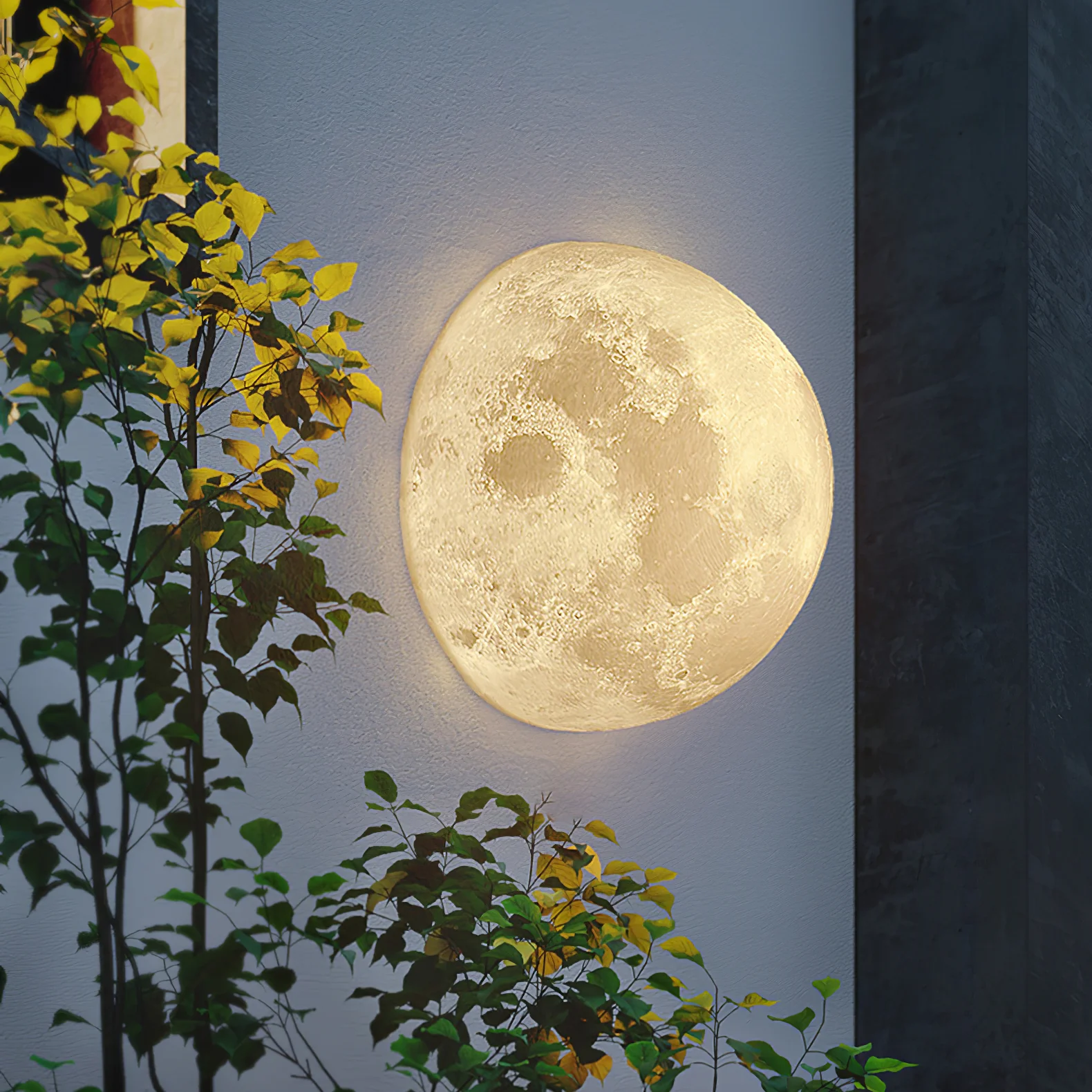 Настенный светильник Moon 3D - модель B - ∅20см x 20см