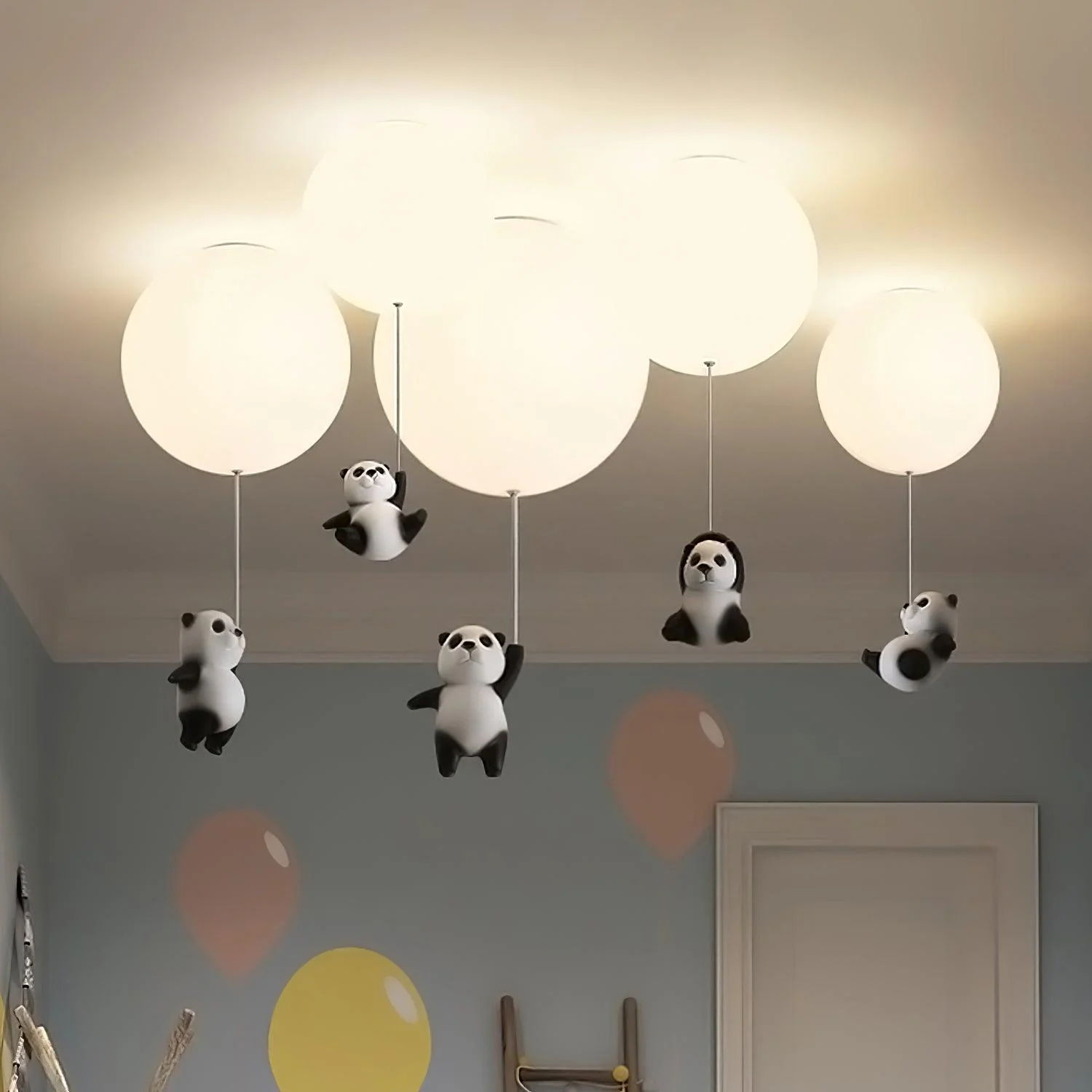 Потолочный светильник Panda - модель A ∅15см x 35см, белый