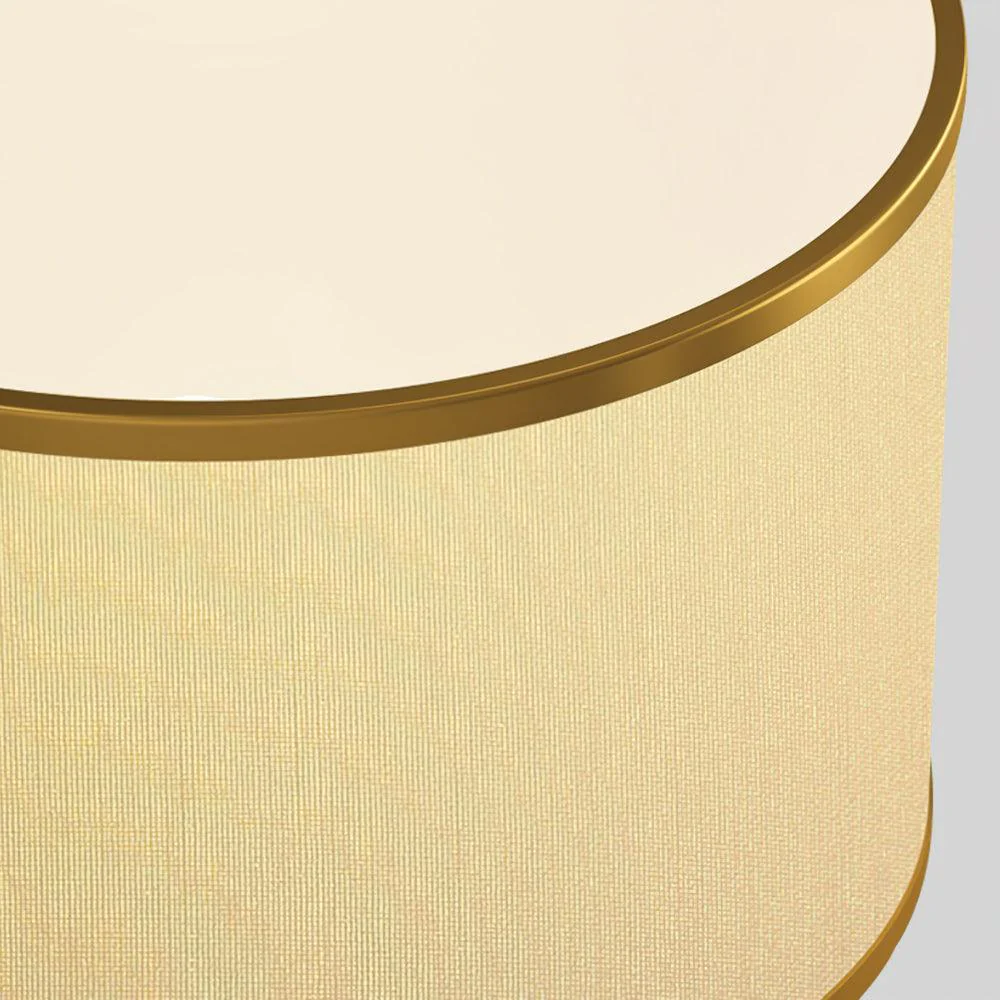 Laila Table Lamp - ∅ 15″ x H 22″ / Dia 38cm x H 56cm / Gold & White / AU plug