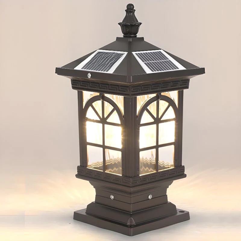 Уличный светильник Solar Classic Lantern - модель A, 20см x 20см x 40см, черный, прозрачный