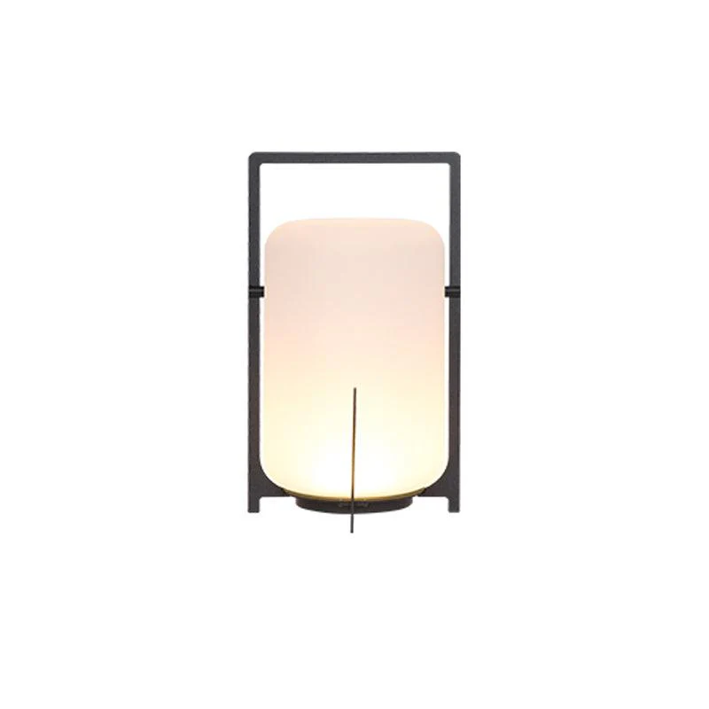 Настольный светильник Black Twilight Lantern - ∅29см x 54см, черный, белый, холодный свет