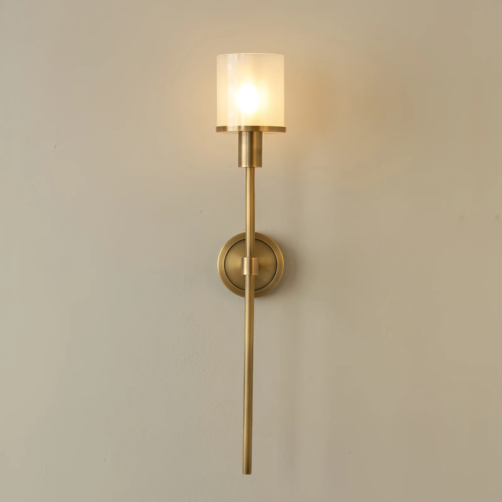 Tracie Classic Sconce - ∅ 3.9″ x H 23.6″ & Alabaster / Copper / Set Of 2