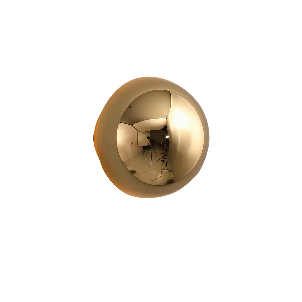 Настенный светильник Aurum Sphere - ∅16см x 10см, хром, теплый свет