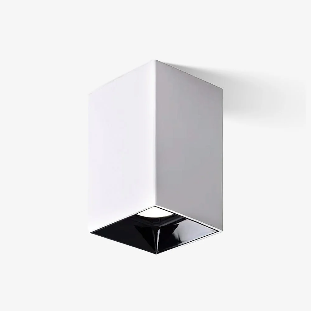 Потолочный светильник Cube - ∅8см x 14см, белый, холодный свет