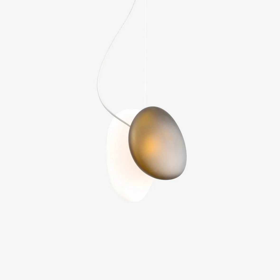 Подвесной светильник модель Translucent Frosted Glass - модель 11, ∅30см x 30см, белый, белый, теплый свет