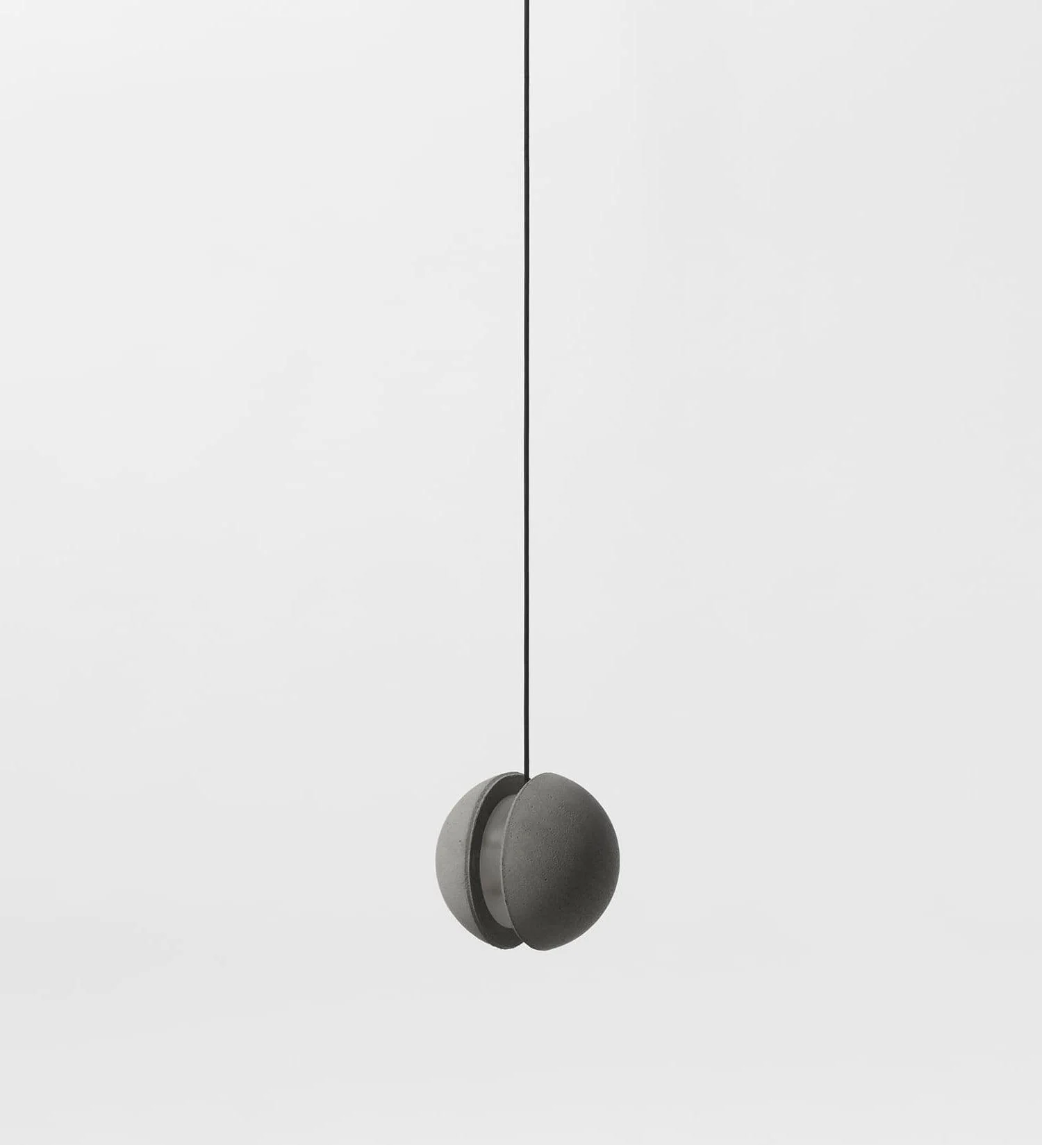Подвесной светильник Moon Concrete - 2 плафона ∅24см x 150см, серый