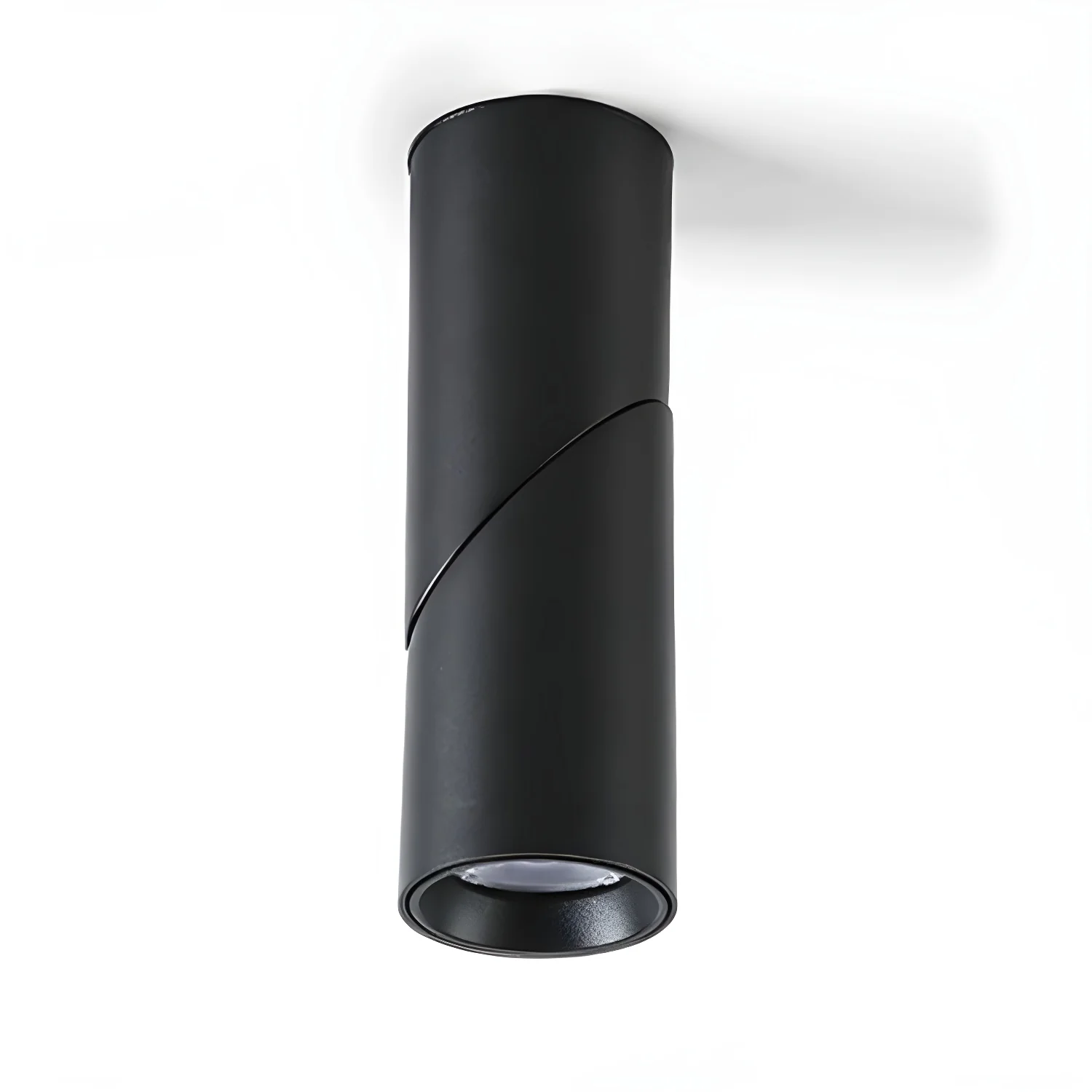 Потолочный светильник Maxwell Pivot Surface - ∅6см x 18см, черный, теплый свет