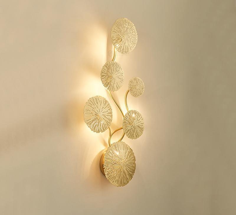 Настенный светильник Lotus Leaf  - модель E, 31см x 57см, нержавеющая сталь, металл