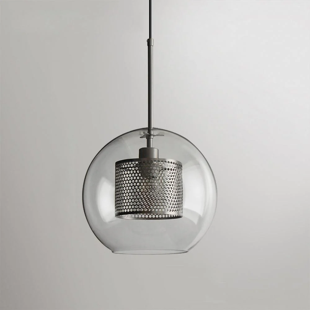 Подвесной светильник Chiswick Glass - груша, ∅25см x 28см, черный, стекло