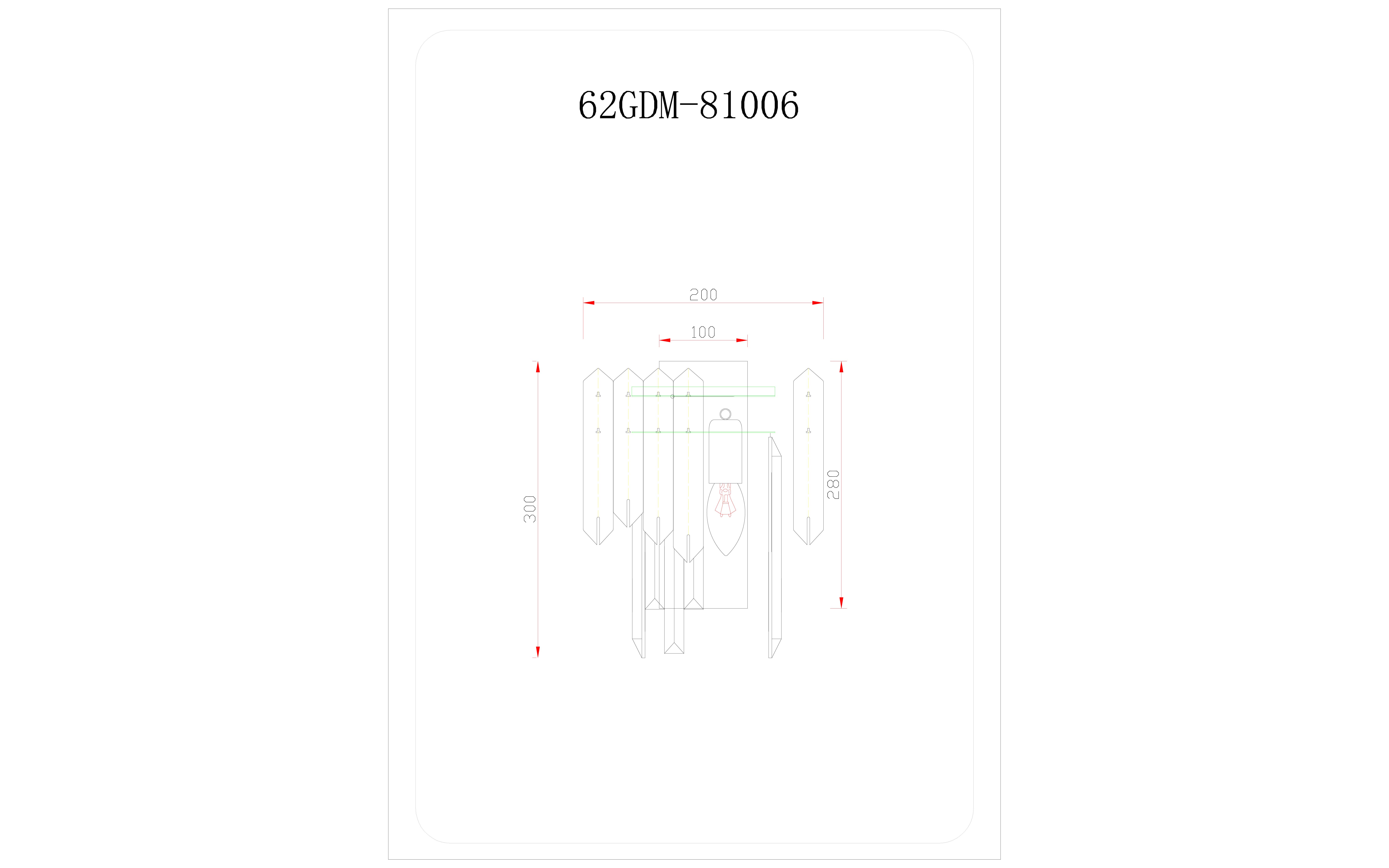 Бра Garda Decor VITTORIA BD-309378