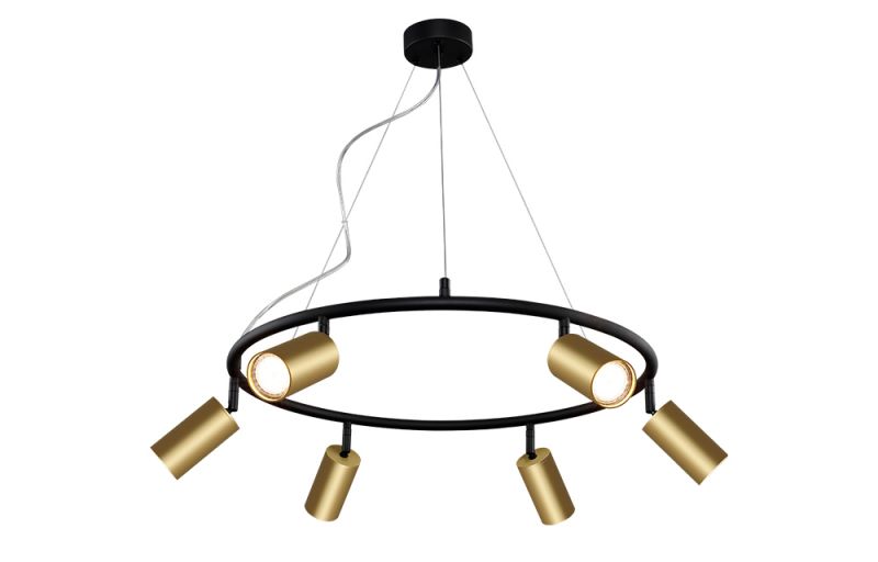 Светильник подвесной Crystal Lux CLT 015 CLT 015C6 D600 BL-GO