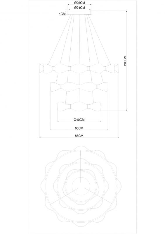 Светильник подвесной Arte Lamp Grace A1868SP-3PB