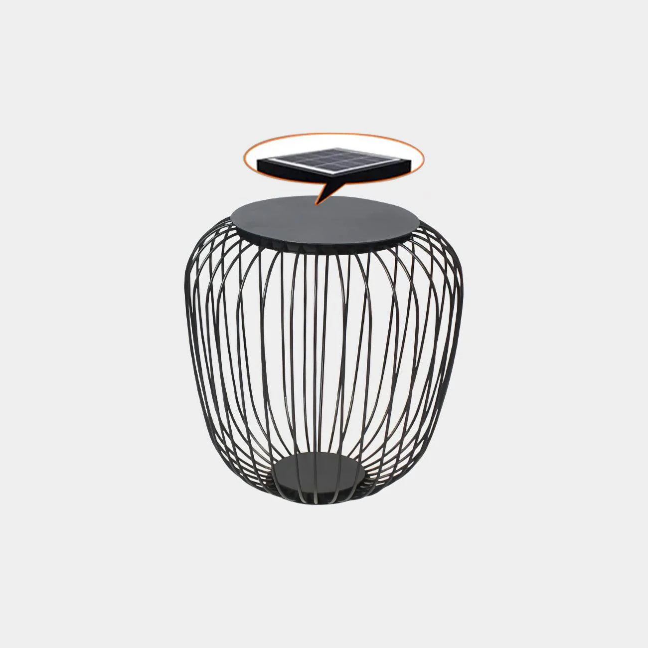 Уличный светильник Meridiano Garden - модель B, солнечная батарея, ∅90см x 30см, теплый свет