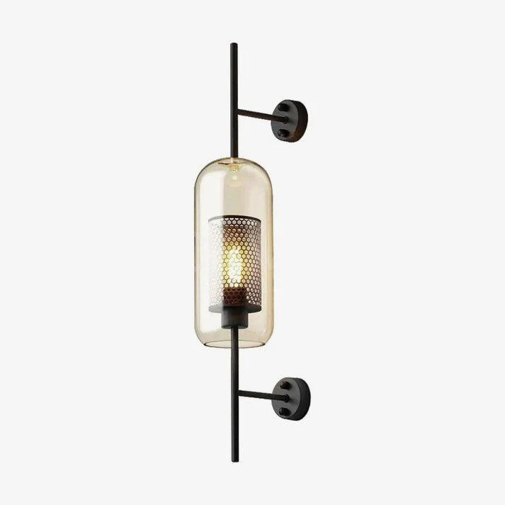 Настенный светильник Chiswick Glass - ∅13см x 67см, серебряный, стекло, 2 шт