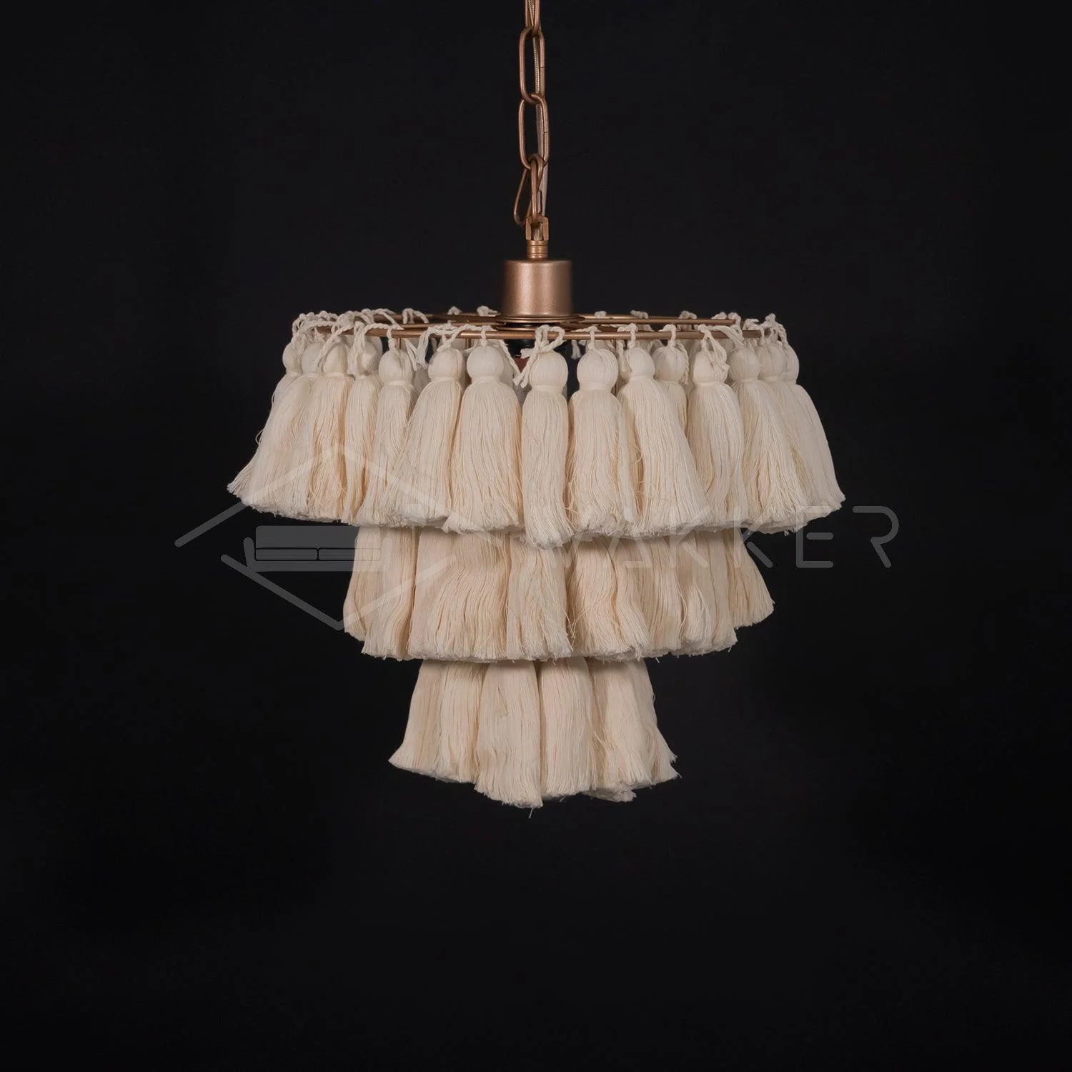 Люстра Fela Tassel - ∅51см x 35см, розовый