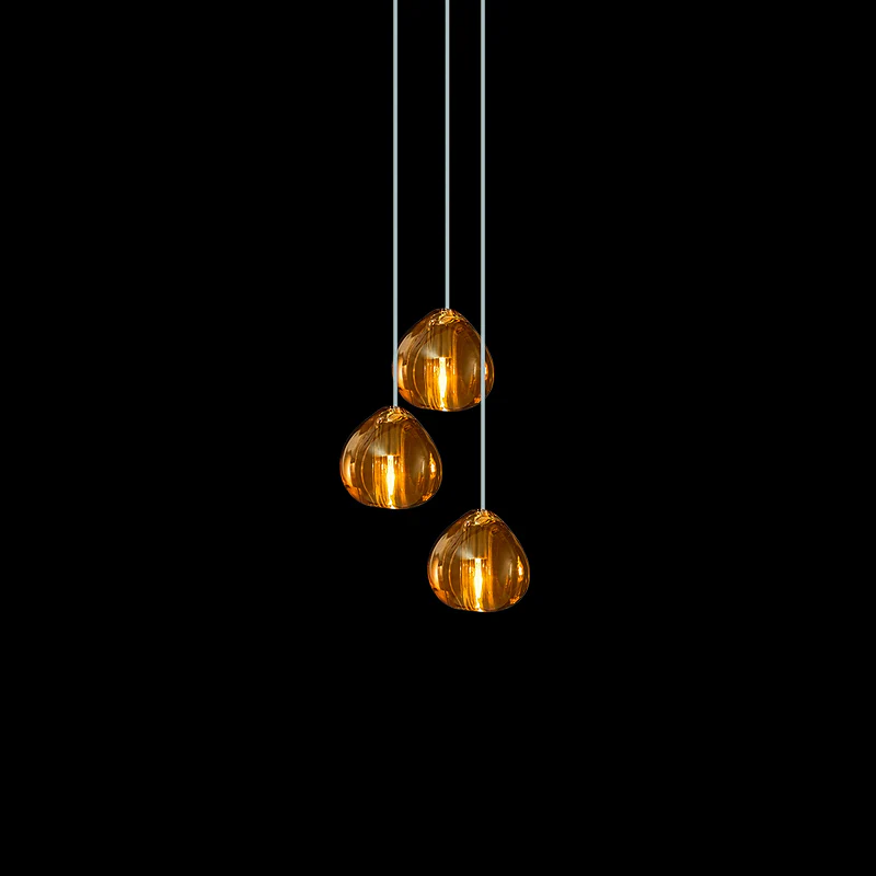 Подвесной светильник Cherry Crystal - 7 подвесов ∅35см x 150см, прозрачный