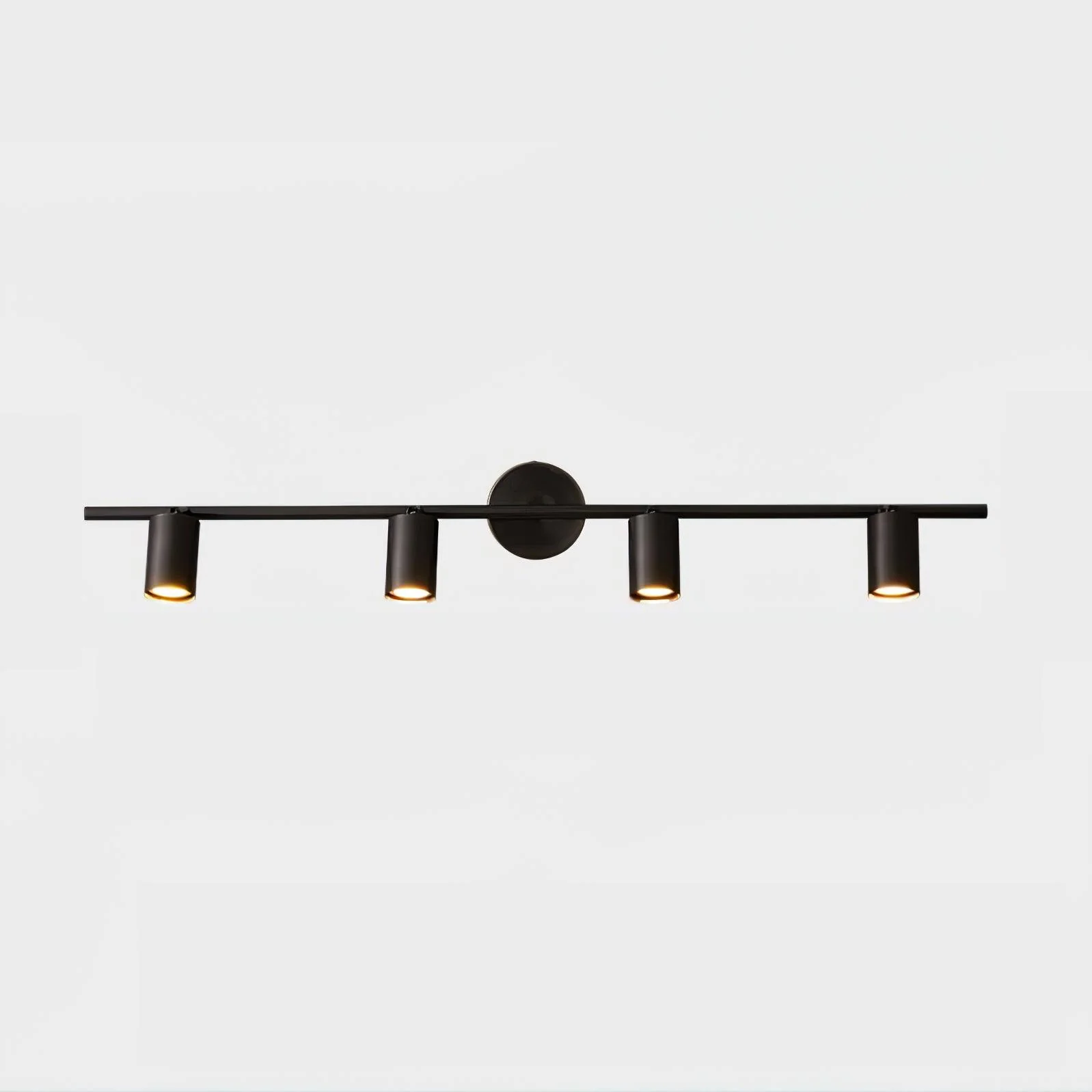 Rotatable Spotlight Wall Light - 2 heads Set of 2 / Black brushed gold