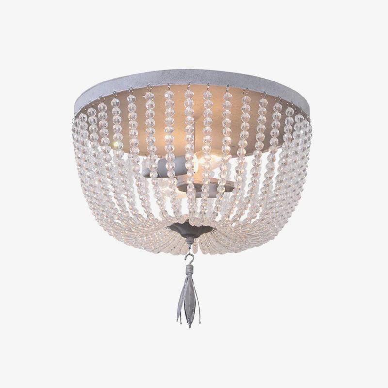 Потолочный светильник Dauphine Crystal - ∅40см x 45см, серая патина