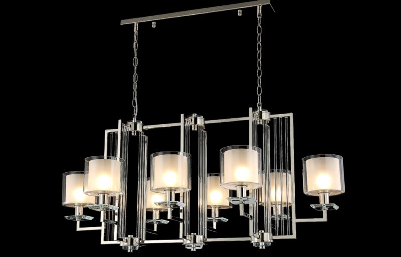 Люстра Crystal Lux NICOLAS NICOLAS SP8 L1000 GOLD/WHITE