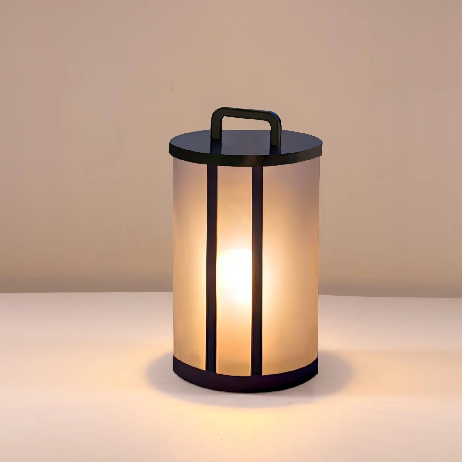 Уличный фонарь Round Pillar Acrylic Lantern - модель A ∅28см x 60см, теплый свет, проводной
