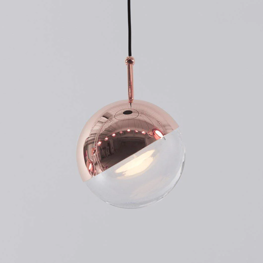 Подвесной светильник Restaurant Art LED - 5 плафонов ∅70см x 200см, розовое золото, теплый свет