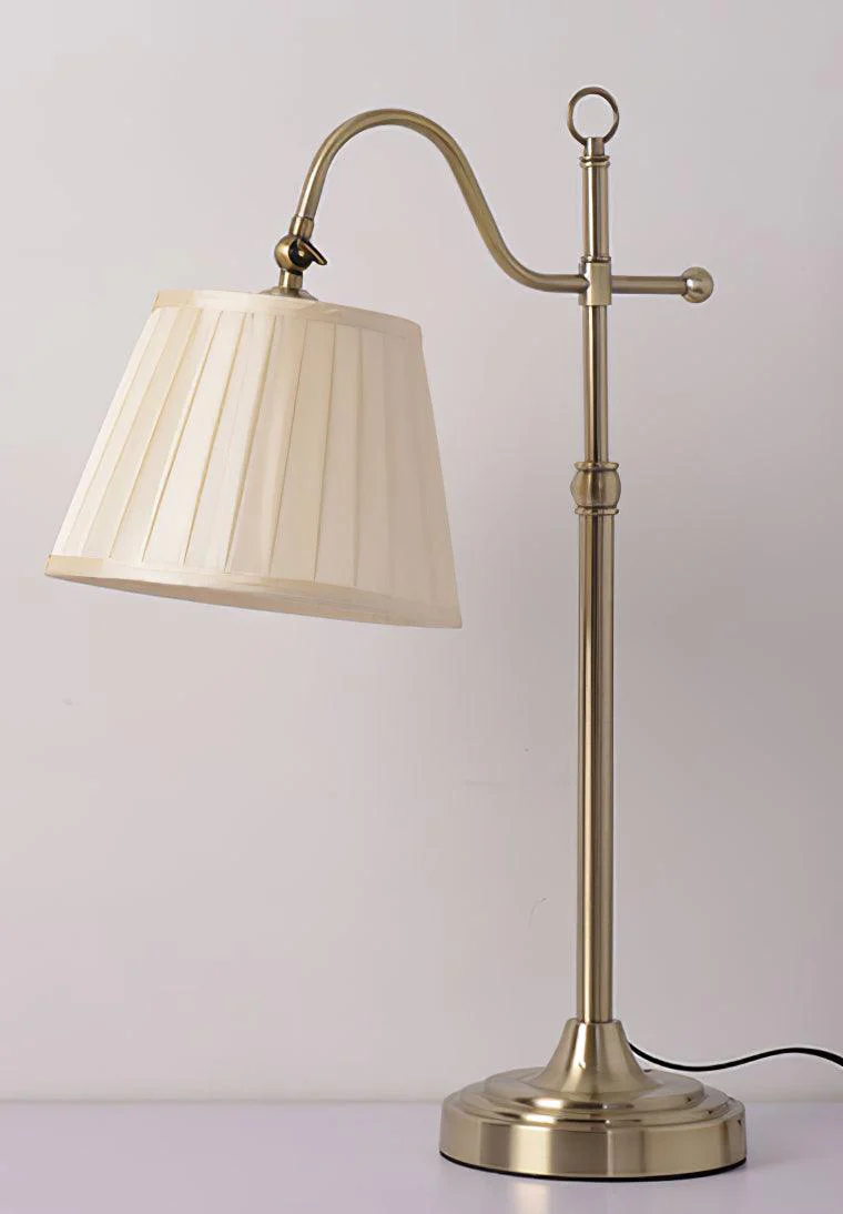 Suffolk Table Lamp - ∅ 8.6″ x H 25.2″ / Dia 24cm x H 64cm / Gold+White / AU plug