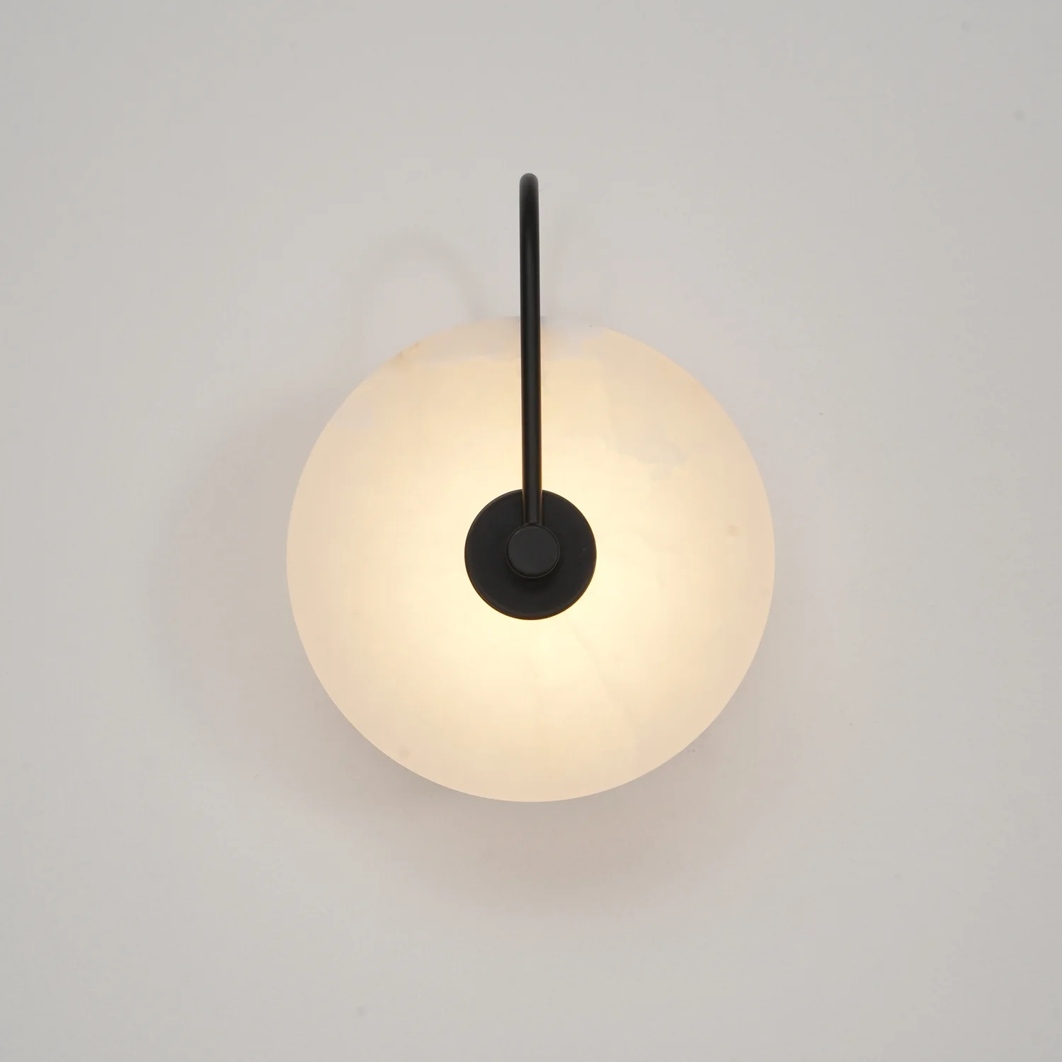 Настенный светильник Alabaster LED - ∅20см, золотой, теплый свет